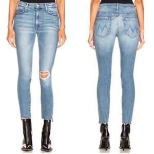 Mother The Stunner Ankle Step Fray in Exposed Secret Sister Blue    Size 27.